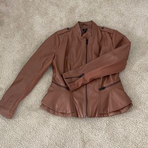 Faux leather jacket